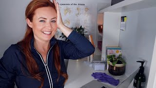 ASMR Physiotherapy Appointment 🌟 Typing Lotion Massage Crinkles [upl. by Dulla]