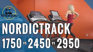 NordicTrack Commercial 1750 vs 2450 vs 2950 Treadmill Comparison [upl. by Babara201]