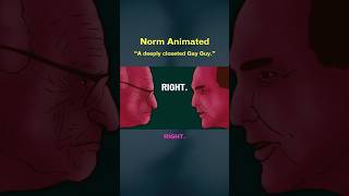 A Deeply Closeted Gay Guy normmacdonald larryking joke animation [upl. by Cantu]