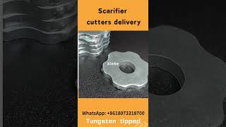 6pt TCT carbide tungsten cutters on scarifiers and floor milling machines scarifiers scarifier [upl. by Alarice]