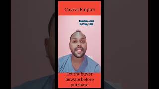 Caveat EmptorMeaningLawTermsLegal KnowledgeDelhi [upl. by Stevie429]