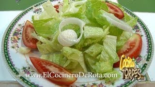 ✅ ENSALADA DE LECHUGA ✅ COCINA PARA TORPES 25 👍 [upl. by Westberg]