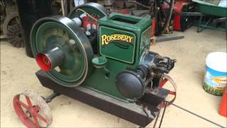 Rosebery Stationary Engine 4hp [upl. by Ahsinirt]