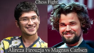 Titans FIGHTING Alireza Firouzja vs Magnus Carlsen [upl. by Kissner]