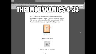 Thermodynamics 433 A rigid 10L vessel initially contains a mixture of liquid water and vapor at [upl. by Lomasi]