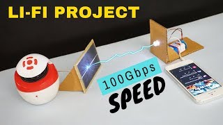 LiFi project  How to transmit data with light  Best School science project  Indian LifeHacker [upl. by Nivart]