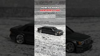 HOW TO MAKE MERCEDES LIMO HOTWHEELS hotwheels limo mercedes diy custom [upl. by Sahcnip]