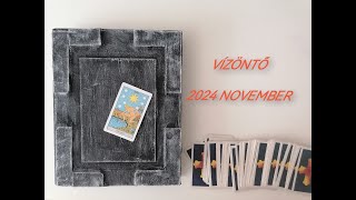 Vízöntő 2024 november  Általános Tarot kártyavetés [upl. by Namyl]