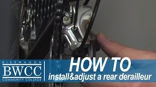 Installing  Adjusting your Rear Derailleur [upl. by Dekow544]