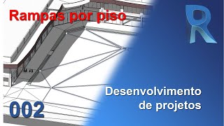 INCLINAÇÃO NO PISO  ESCOAMENTO DE ÁGUAS PLUVIAIS  REVIT [upl. by Novikoff660]