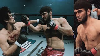 UFC 5 Zabit Magomedsharipov Vs Bruce Lee  Superb UFC Lightweight Fight English Commentary PS5 [upl. by Aerdnael212]