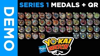 4K All SERIES 1 YoKai Medals  Extras amp QR Codes  GIVEAWAY [upl. by Anelem808]