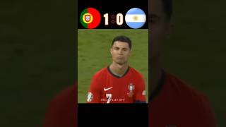 Portugal 🆚️ Argentina 43 Imaginary football penalty shootout highlights shorts ronaldo [upl. by Whipple]