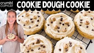 Crumbl Cookie Dough Cookie Copycat Recipe [upl. by Gilges]