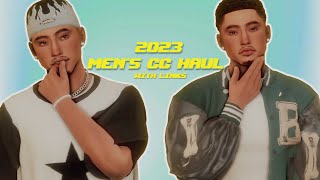 MY MUST HAVE MALE CC  SIMS 4 URBAN CC HAUL 2023 [upl. by Wells605]