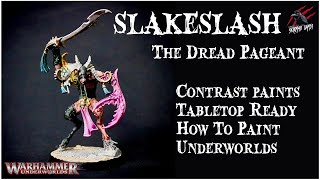 PAINT SLAANGOR FIENDBLOOD WITH CONTRAST PAINTS  SLAKESLASH  Dread Pageant Warhammer Underworlds [upl. by Sethrida]