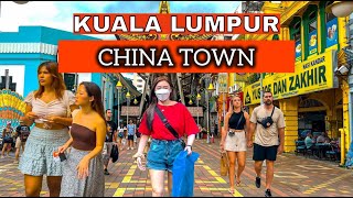 Petaling Street Market China town Kuala Lumpur Malaysia 🇲🇾 walking tour vlog 4k [upl. by Cass]