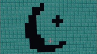 Building a crescent moon and star in Minecraft tutorial [upl. by Silirama]