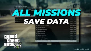 How To Install GTA V Save Games  Each Mission Save File [upl. by Lavud]