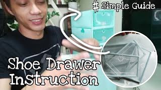 How to Assemble a Shoe Drawer from Shopee shoedrawer shopee [upl. by Ahsenra616]