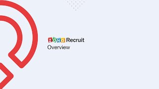 Zoho Recruit  An Applicant tracking system Overview Learn how to setup your ATS now [upl. by Brass]