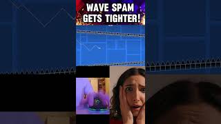 Geometry Dash 22 Gets Tighter Wave Spam🤯😨 shorts [upl. by Auliffe744]