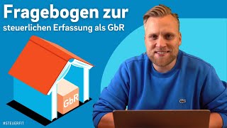 GbR gründen Fragebogen zur steuerlichen Erfassung  Elster online SchrittfürSchrittAnleitung [upl. by Belac890]