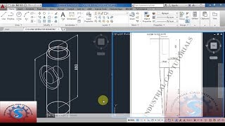 CYCLONE SEPARATOR  AUTOCAD ISOMETRIC PRACTICE DRAWING  BASIC TUTORIALS FOR BEGINNERS 135 [upl. by Yerag]