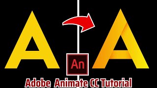 How to Create Normal to Abstract Style Letters Design in Adobe Animate CC  Animate cc Tutorial [upl. by Medora]