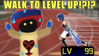 Can You Get to MAX Level Only Walking  Kingdom Hearts BBS [upl. by Regine135]