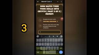 Gaming for cash How DApps turn your skills into crypto  part 3 of 5  Memefi code  Memegirls [upl. by Tomas]