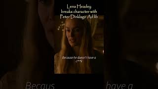 quotIts not that littlequot Lena Headey Cersei Lannister breaks character [upl. by Krishnah]