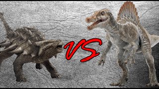 Ankylosaurus vs Spinosaurus  SPORE [upl. by Enaelem829]