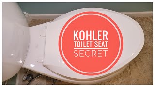 Kohler Toilet Seat Hidden Secret  Quick Disconnect with no Tools [upl. by Inaliak957]