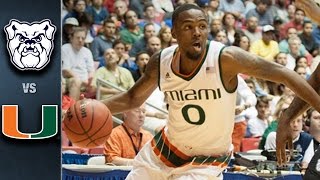 Miami vs Butler Basketball Highlights 201516 [upl. by Rellim132]