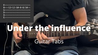 Under the influence by Chris Brown  Guitar Tabs [upl. by Arit]