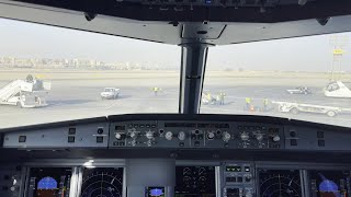 Cockpit view  A320neo  Approach and Landing at Cairo  Egypt [upl. by Asikal996]