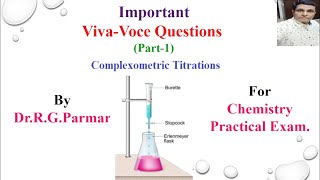 Viva Questions Part1 on Complexometric titrations  EDTA titrations MCQs [upl. by Toscano]