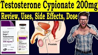 Testosterone Cypionate 200mgml  Review depo testosterone  Uses Benefits Dose Side Effects [upl. by Droc]