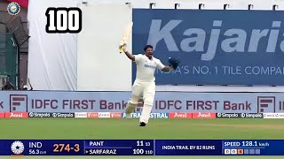 Sarfaraz Khan 100 Today Highlights l Sarfaraz Khan 1st Test Century Celebration at Bengaluru Stadium [upl. by Mhoj]