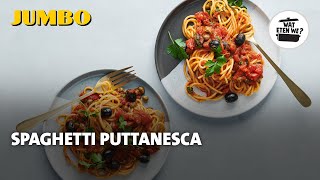 Wat eten we Spaghetti puttanesca [upl. by Ttereve176]