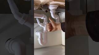 How to plumb up a Kitchen sink waste asmr diy howto plumbing kitchen subscribe youtubeshorts [upl. by Pickett]