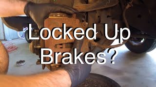 How To Diagnose a Locked Up Brake Caliper andor Dragging Brakes [upl. by Enicar]