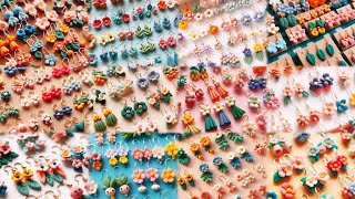 diy polymer clay earrings designs  100 ideas [upl. by Volney]