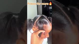 Ponytail Braided Tutorial✨ Long Braided Ponytail On Natural Hair w Hair Bulk Extension elfinhair [upl. by Luhey]