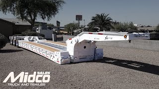 55 Ton Lowboy Trailer  New XL Specialized XL 110 HDG Lowboy [upl. by Aicirtak]