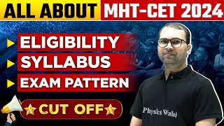 All About MHTCET 2024  Eligibility Exam Pattern Syllabus CutOff [upl. by Kiel]