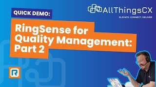 RingSense for Quality Management Part 2 3 minute demo [upl. by Boni]