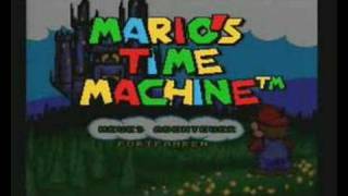 Marios Time Machine Intro Super Nintendo Pal Version [upl. by Trudnak]