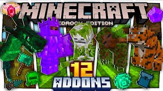 😱Los 12 MEJORES ADDONSMODS SURVIVAL para MINECRAFT PE 120 a 12050  MODS MINECRAFT PE 12050 [upl. by Dael]